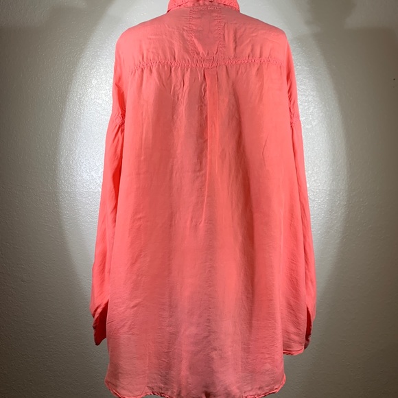 Pete & Greta by Johnny Was Silk Jansen Pocket Shirt S NWT - Picture 4 of 6